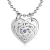 Jayla Personalised Hollow Rose Flower Heart Shape Pendant