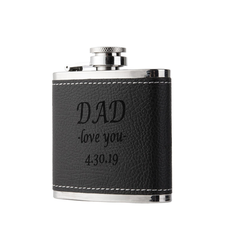 David Personalised Hip Flask Set Gift Box