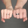 Enid Personalised His & Hers Couple Ring