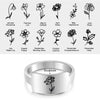 Ella Personalised Birthflower Ring