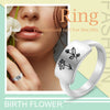 Ella Personalised Birthflower Ring